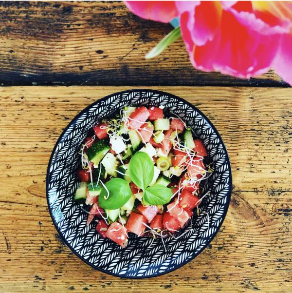 Sommerlicher Melonensalat mit Superfood!